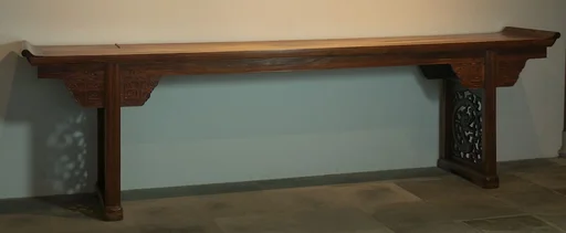 晚明清初  黃花梨翹頭案 |Long Side Table