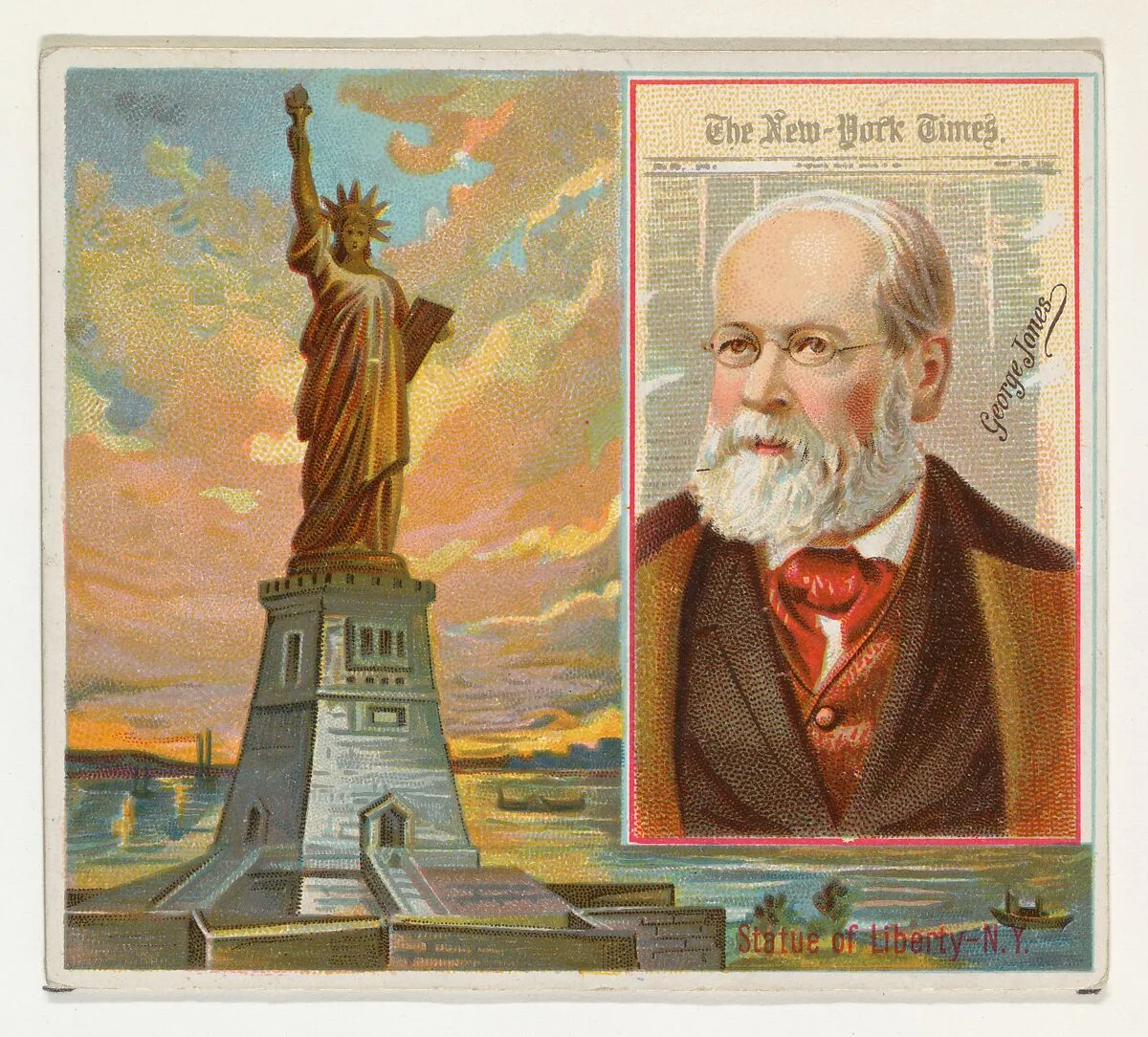 George R. Jones, The New York Times, from the American Editors series (N35) for Allen & Ginter Cigarettes — Allen & Ginter