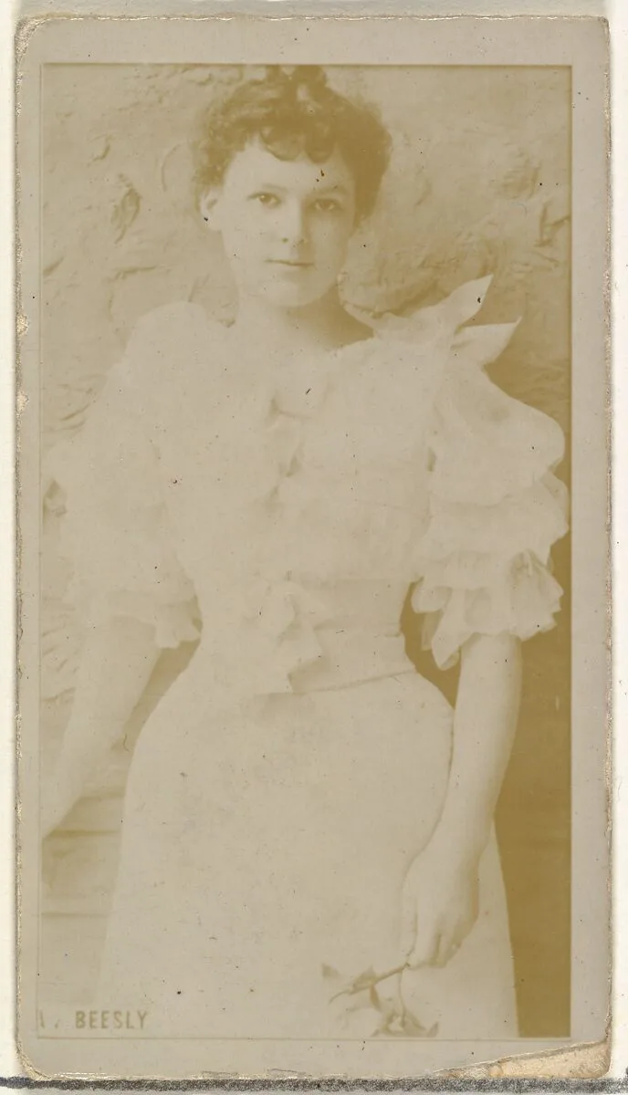 Miss Beesly, from the Actors and Actresses series (N145-8) issued by Duke Sons & Co. to promote Duke Cigarettes — American Tobacco Company|W. Duke, Sons & Co.