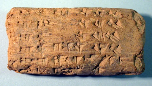 Cuneiform tablet: flour deliveries for rent payment, Ebabbar archive