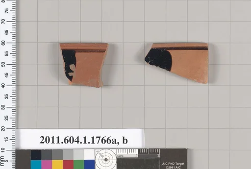 Terracotta rim fragments of kylikes(drinking cups)