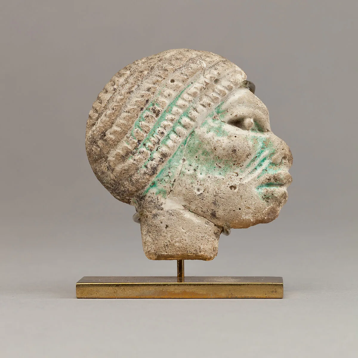 Nubian head inlay — Unknown