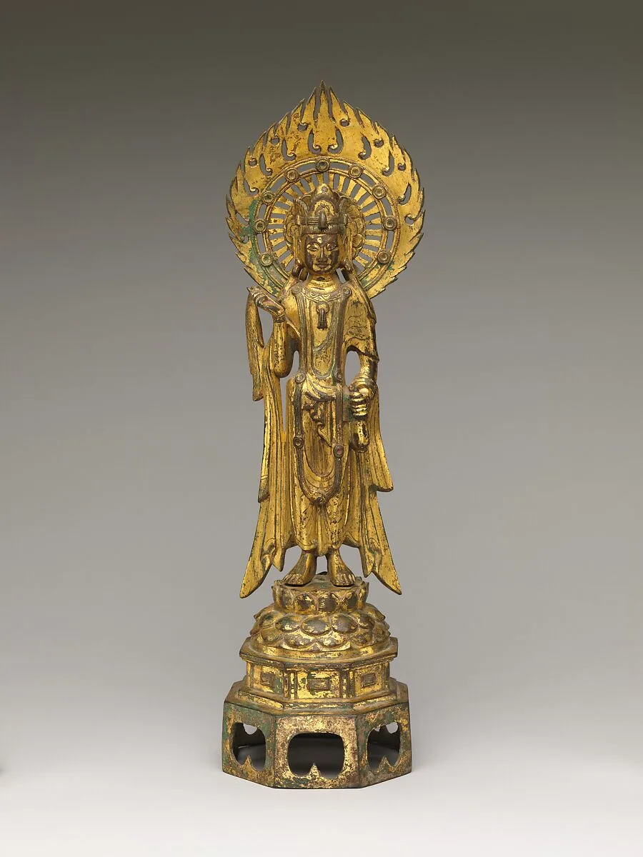 隋 鎏金青銅觀音菩薩像|Bodhisattva Avalokiteshvara (Guanyin) — Unknown