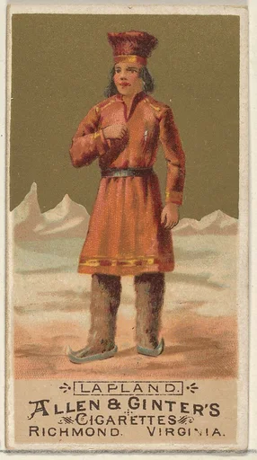 Lapland, from the Natives in Costume series (N16) for Allen & Ginter Cigarettes Brands