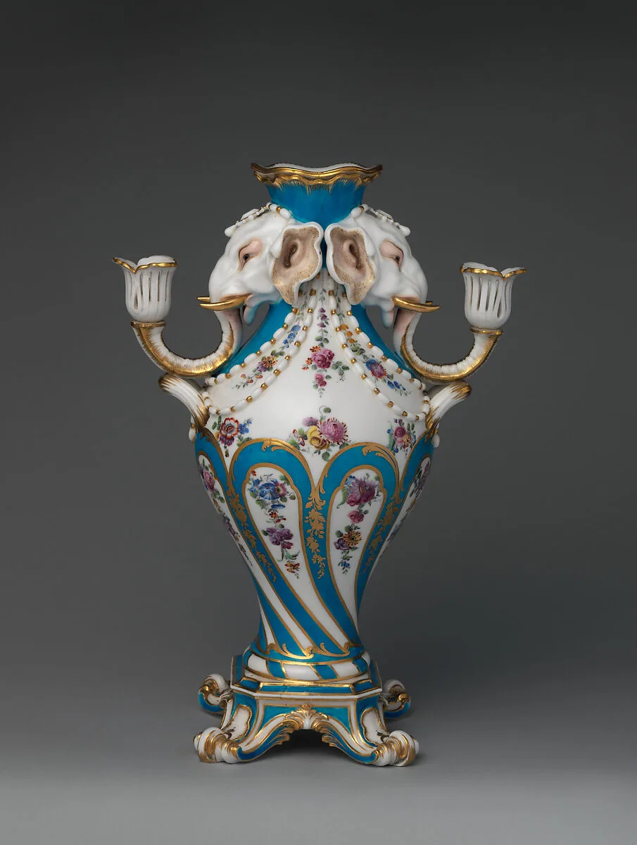 Elephant-head vase (vase à tête d'éléphant) — Sèvres Manufactory|Jean-Claude Duplessis