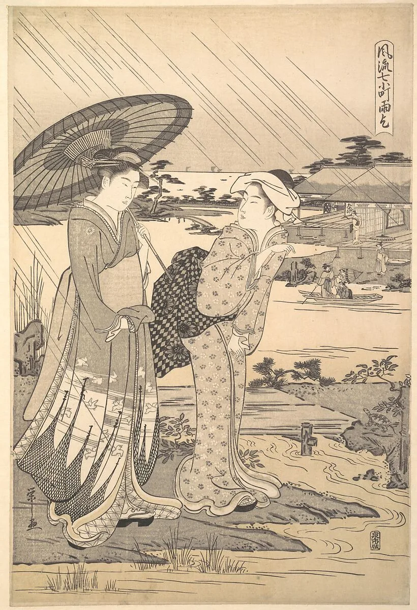 Amagoi|Ono no Komachi Praying for Rain — Chōbunsai Eishi