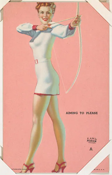 Aiming to Please from Hot'Cha Girls series (W424) — International Mutoscope Reel Company
