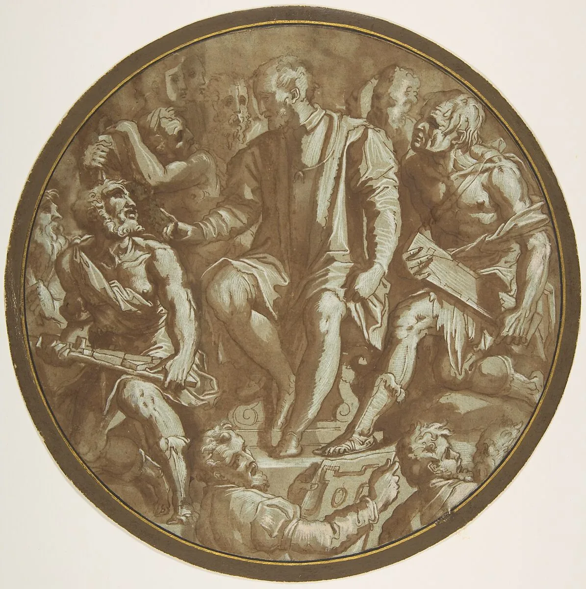 Grand Duke Cosimo I of Tuscany Surrounded by his Artists. — Giorgio Vasari|Jacopo Zucchi