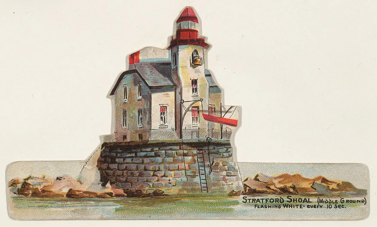 Stratford Shoal, from the Lighthouses series (N119) issued by Duke Sons & Co. to promote Honest Long Cut Tobacco — The Giles Company|W. Duke, Sons & Co.