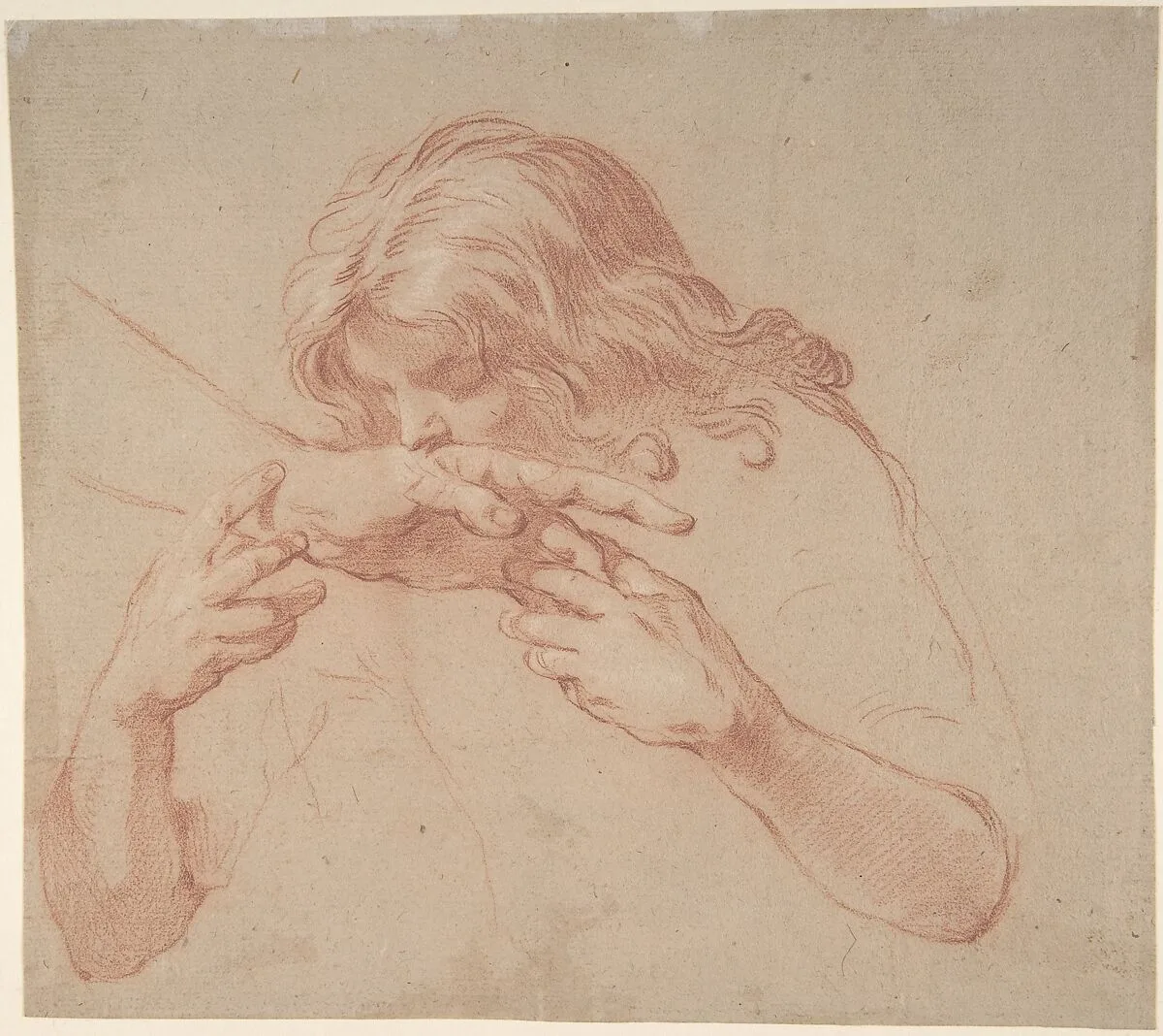 Youth Kissing an Outstretched Hand — Marco Benefial