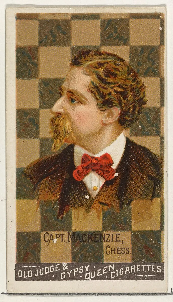 Captain Mackenzie, Chess, from the Goodwin Champion series for Old Judge and Gypsy Queen Cigarettes — Goodwin & Company