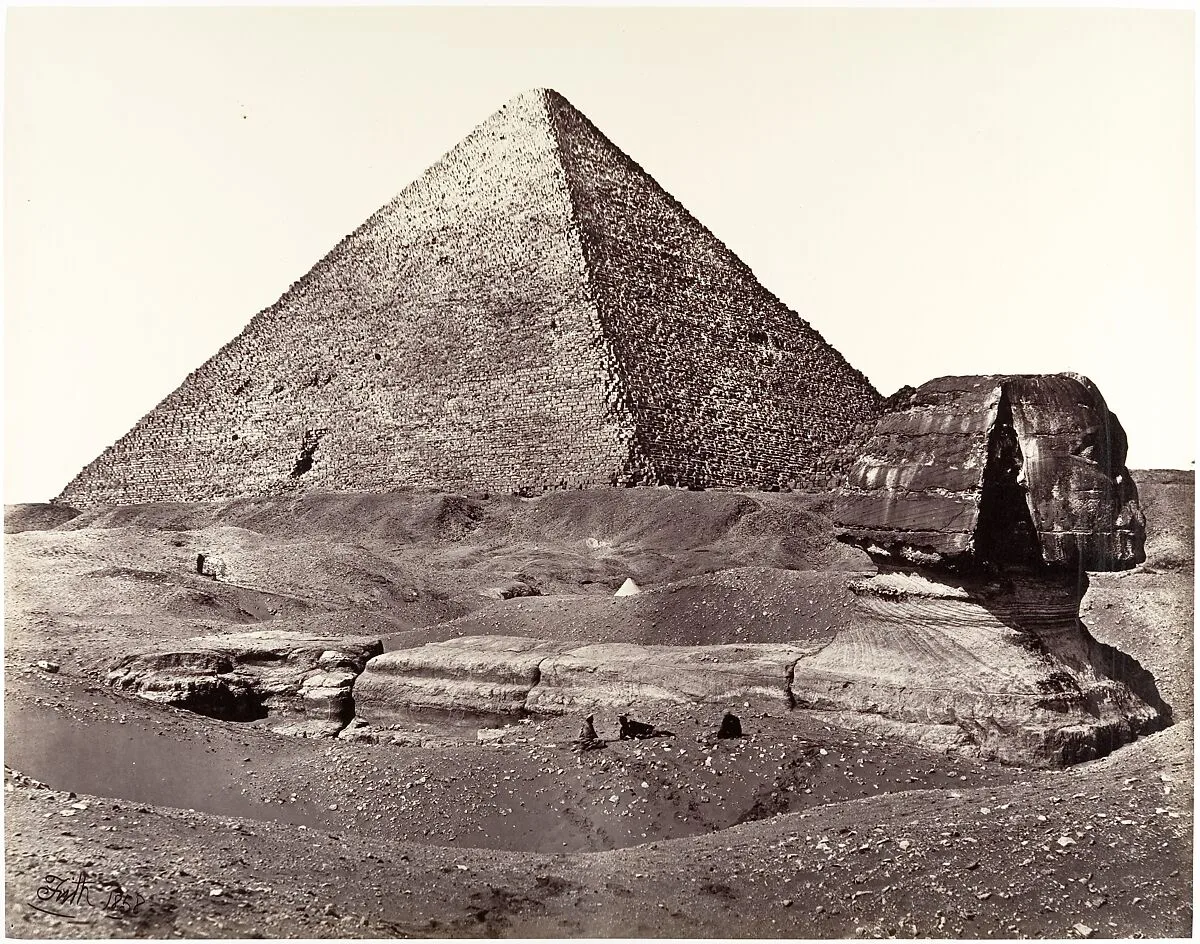 The Great Pyramid and The Great Sphinx — Francis Frith
