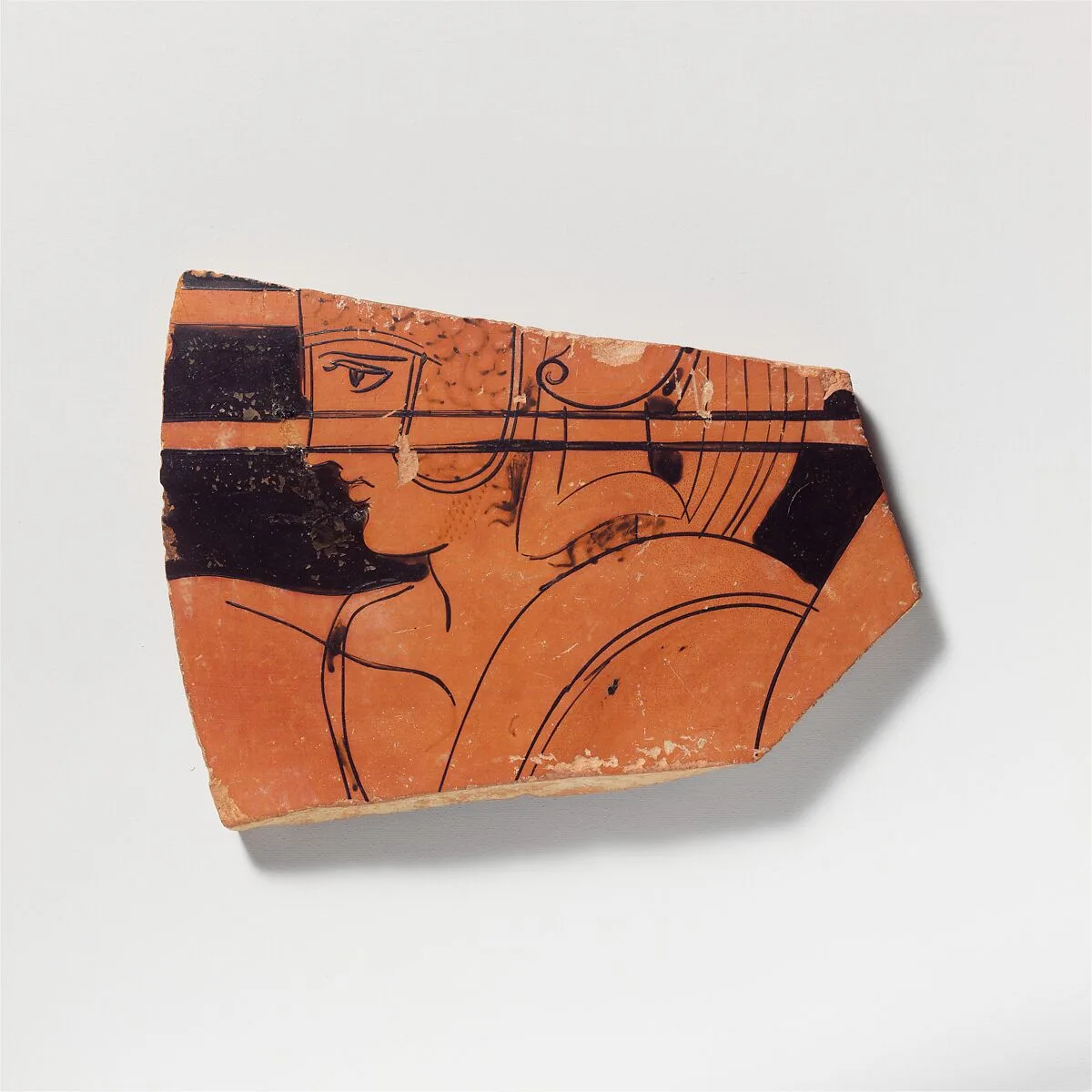 Terracotta sherd from a loutrophoros — Group of Polygnotos