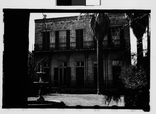 [Brick House with Cast-Iron Porch, New Orleans, Louisiana]