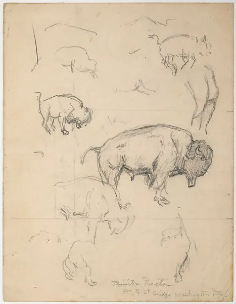 For Q Street Bridge Washington D.C. — Alexander Phimister Proctor