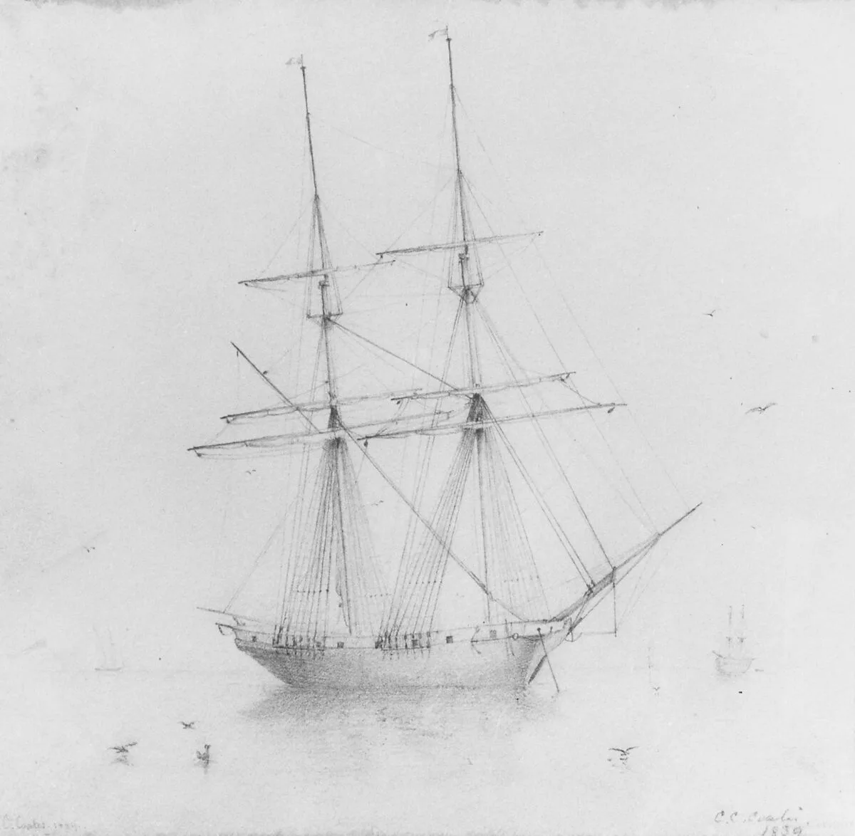 Ship (from McGuire Scrapbook) — Edmund C. Coates