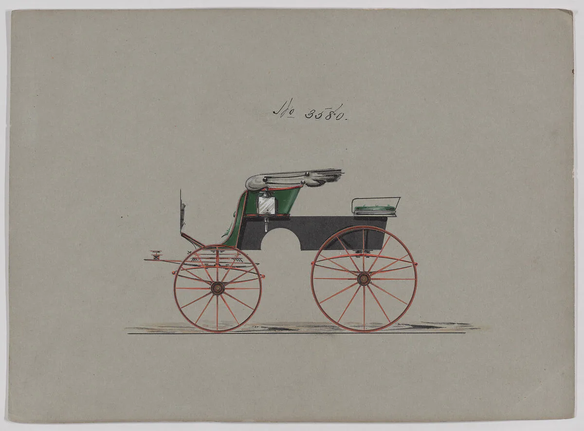 Design for Stanhope Phaeton, no. 3580 — Brewster & Co.