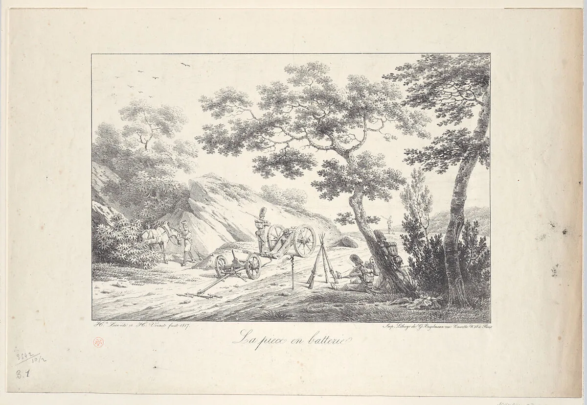 The Battery Group — Godefroy Engelmann|Horace Vernet|Hipolyte Lecomte
