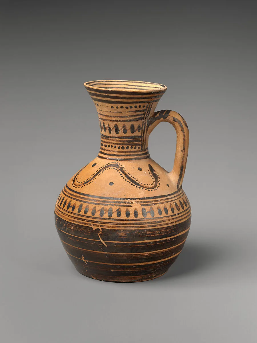 Terracotta oinochoe (jug) — Unknown