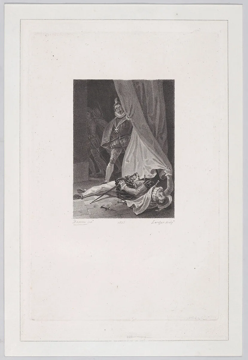 Man discovering a murdered companion — Alexandre Joseph Desenne|Jean Pierre Larcher