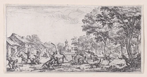 Le Revanche des Paysans (The Revenge of the Peasants), from Les Petites Misères de la Guerre (The Little Miseries of War), plate 5