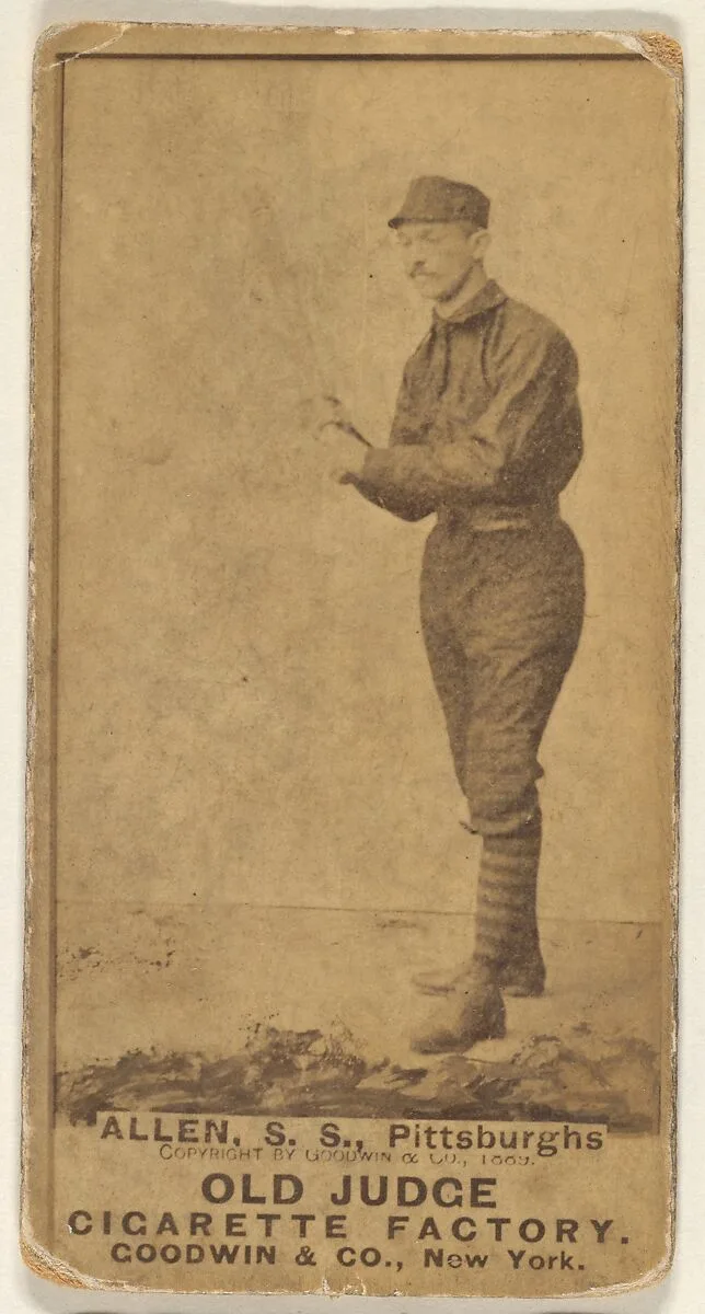 Bob Allen, Shortstop, Pittsburgh, from the Old Judge series (N172) for Old Judge Cigarettes — Goodwin & Company