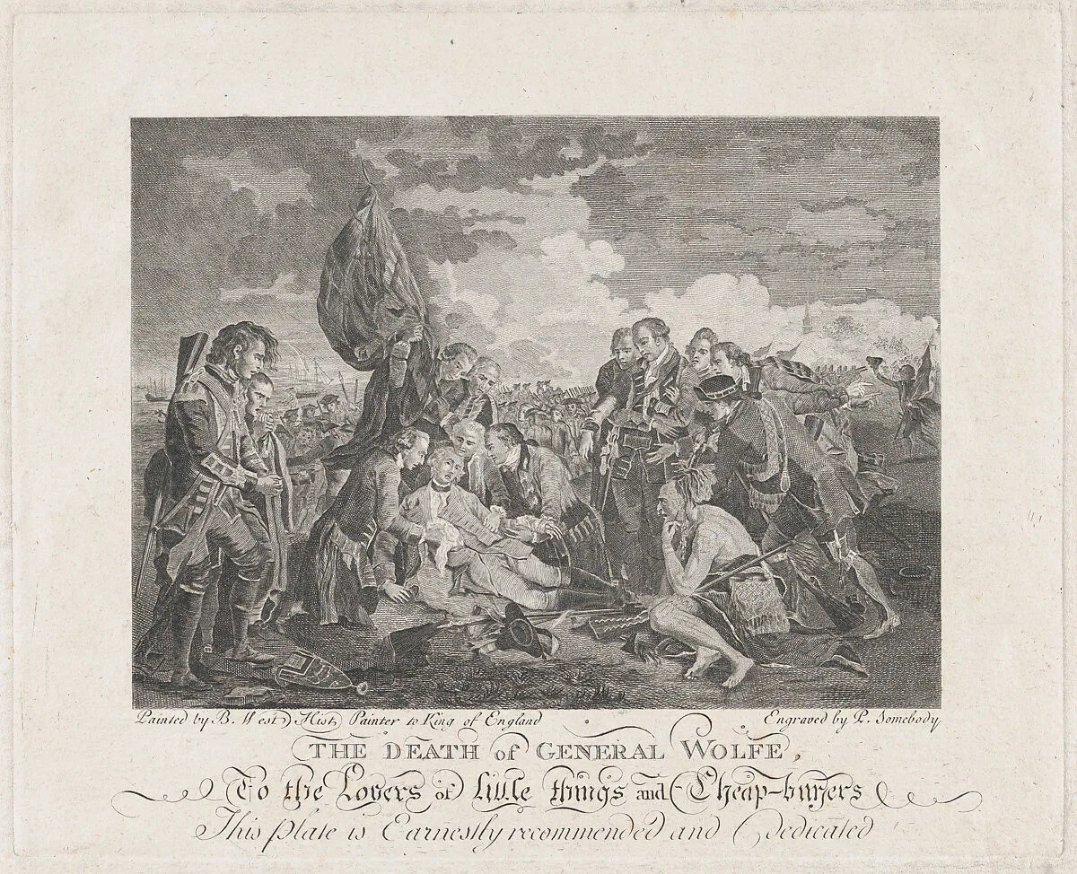 The Death of General Wolfe (September 13, 1759) — P. Somebody|Benjamin West|James Wolfe