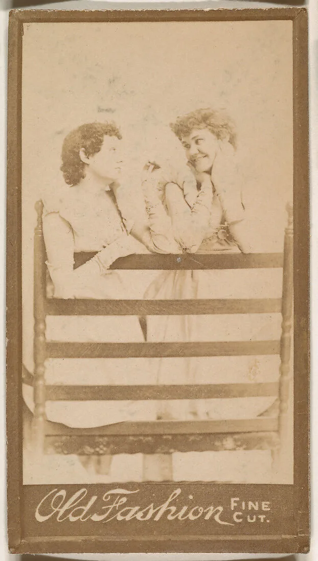 Two actresses, from the Actresses series (N664) promoting Old Fashion Fine Cut Tobacco — Unknown