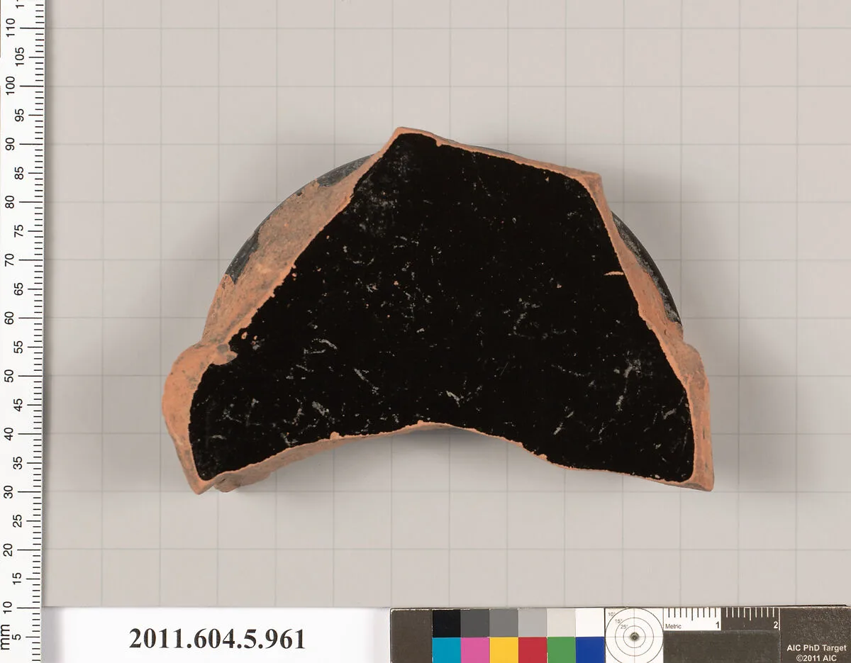 Terracotta fragment of a stemless kylix (drinking cup) — Unknown