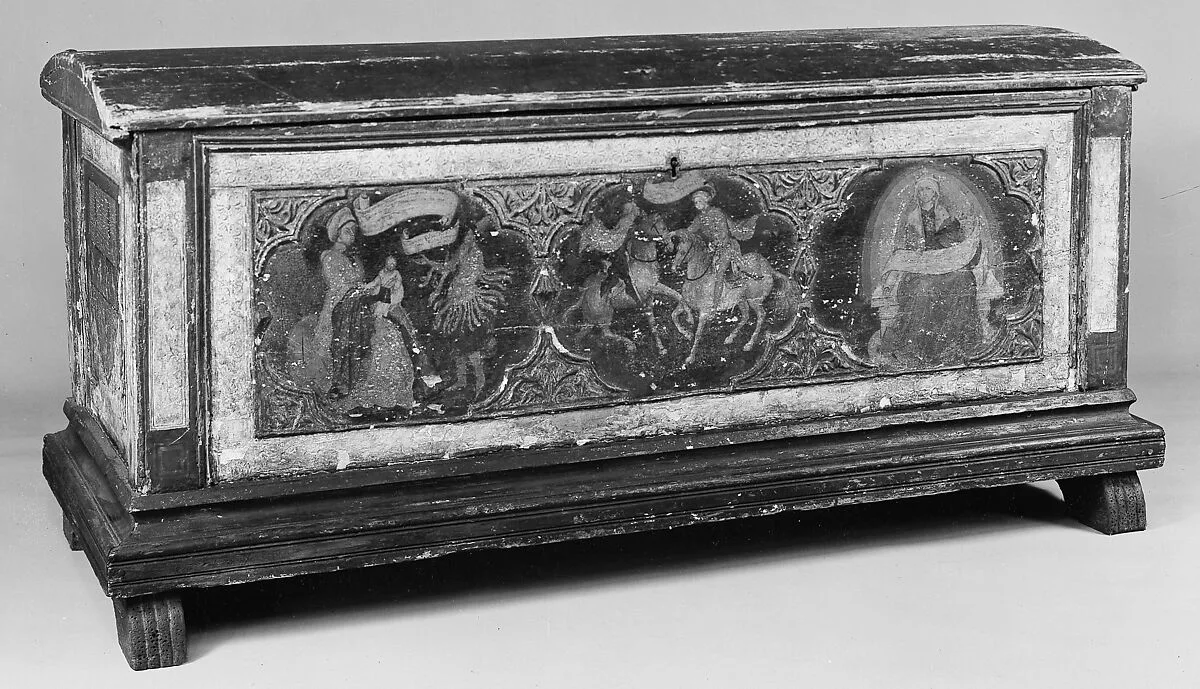 Cassone (one of a pair) — Italian (Florentine?) Painter