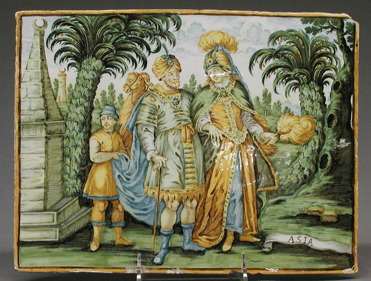 Asia (part of a set) — Castelli|Charles Le Brun|Frederick de Wit