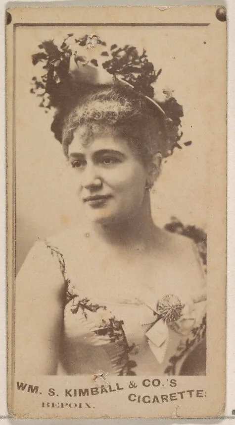 Miss Bepoix, from the Actresses series (N203) issued by Wm. S. Kimball & Co. — William S. Kimball & Company
