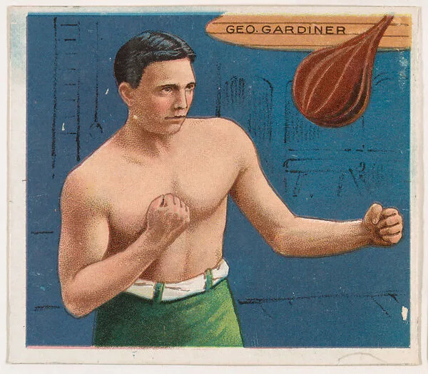 Geo. Gardiner, Boxing, from Mecca & Hassan Champion Athlete and Prize Fighter collection, 1910 — Mecca Cigarettes