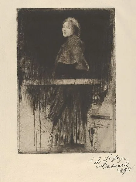The Woman in the Cape — Paul-Albert Besnard