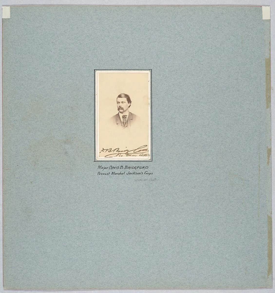 Major David B. Bridgford, Provost Marshal Jackson's Corps — Unknown