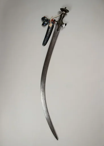 Sword (Shamshir) with Scabbard Chape and Sling Straps