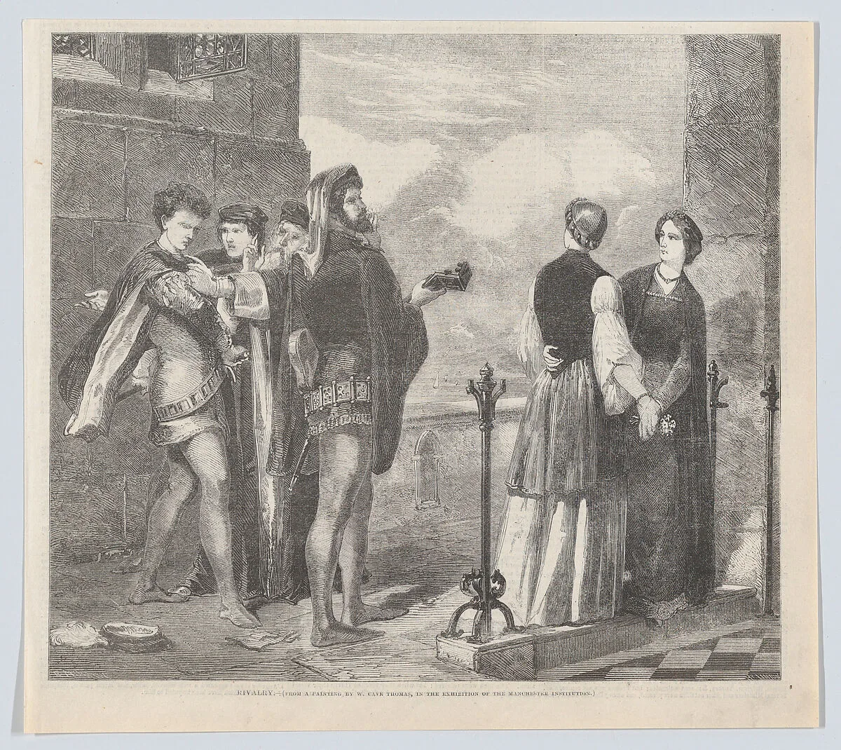 Rivalry, from "Illustrated Times" — William Cave Thomas|Edmond Morin|Henry Linton