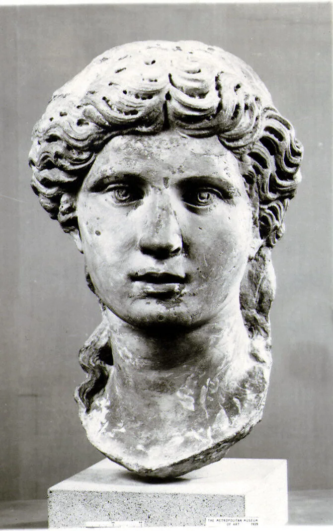 Head of a marble statue of Apollo — Unknown