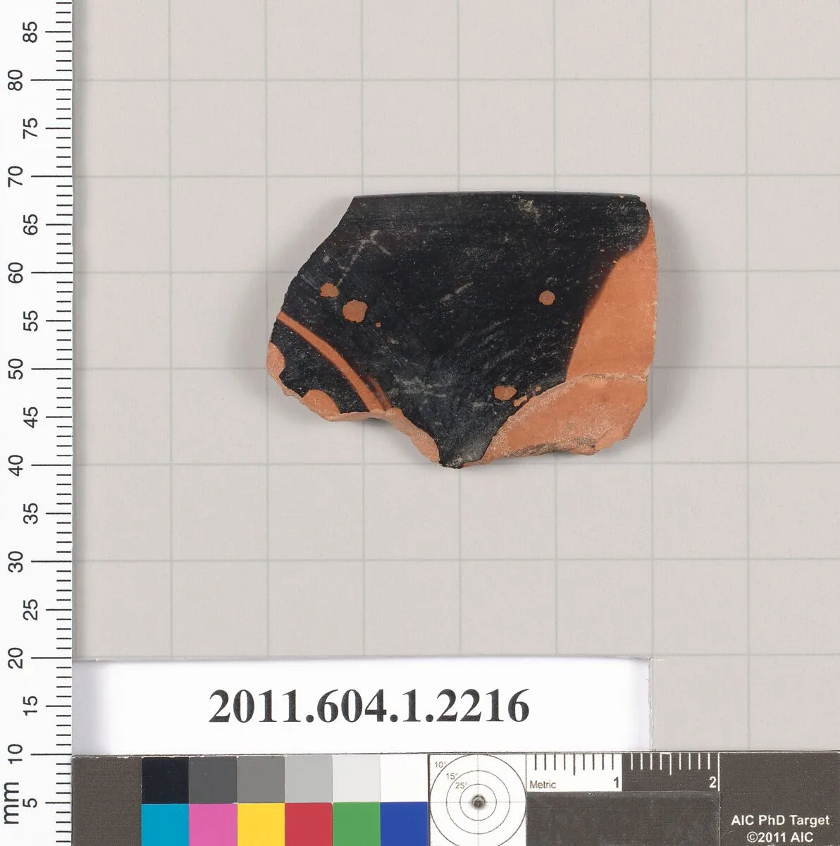 Terracotta rim fragment of a kylix (drinking cup) — Unknown