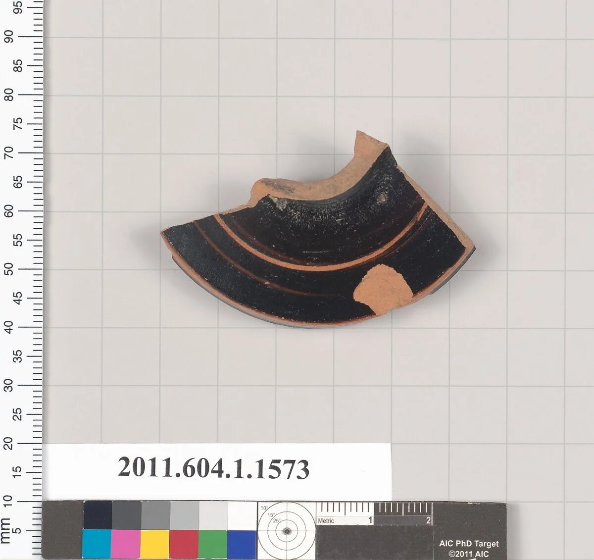 Terracotta fragment of a kylix (drinking cup) — Unknown