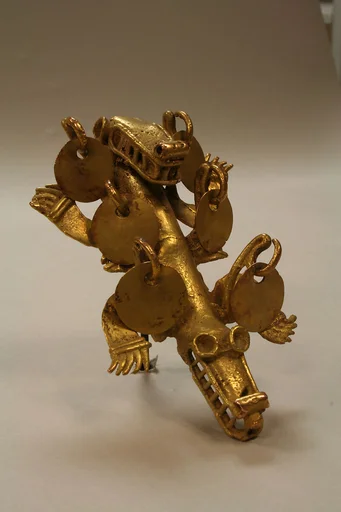Double Crocodile Pendant