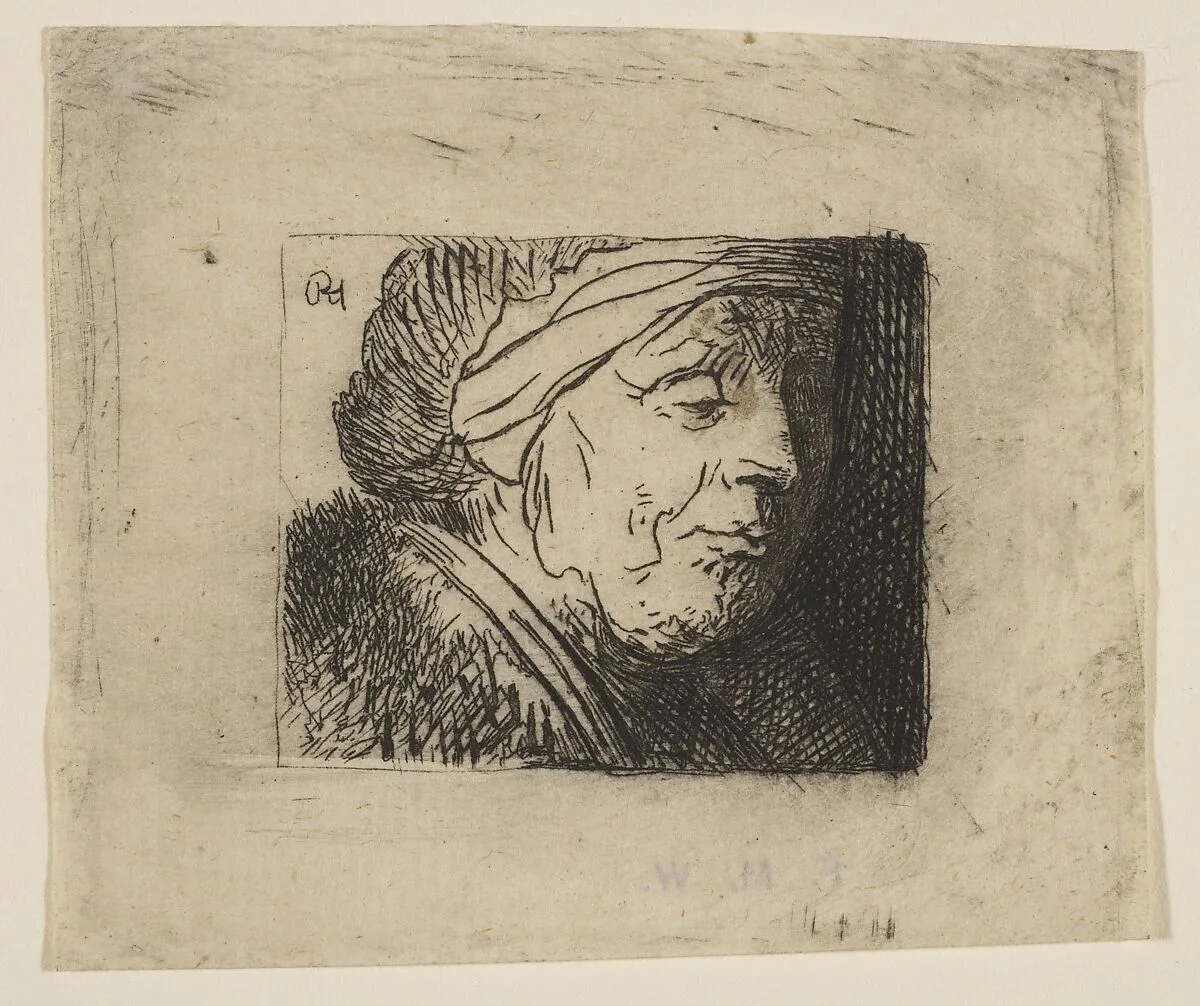 Head of an Old Woman — Jan Georg (Joris) van Vliet