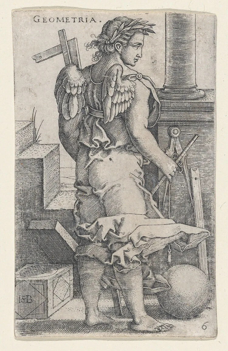 Geometria, from "The Seven Liberal Arts" — Sebald Beham