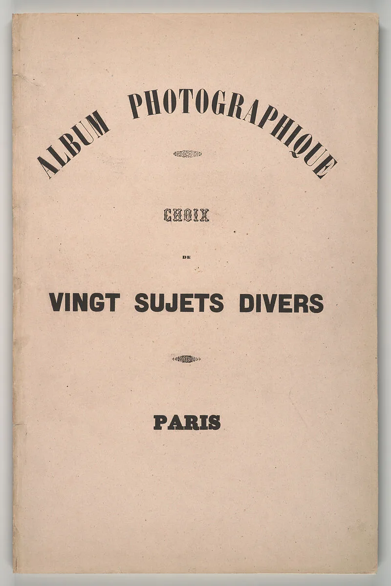 Album Photographique. Choix de Vingt Sujets Divers. — Edouard Loydreau|Unknown|Unknown|Edward King Tenison|Charles Marville|A. Fays|Ernest Benecke|Louis-Désiré Blanquart-Évrard|Henri Victor Regnault