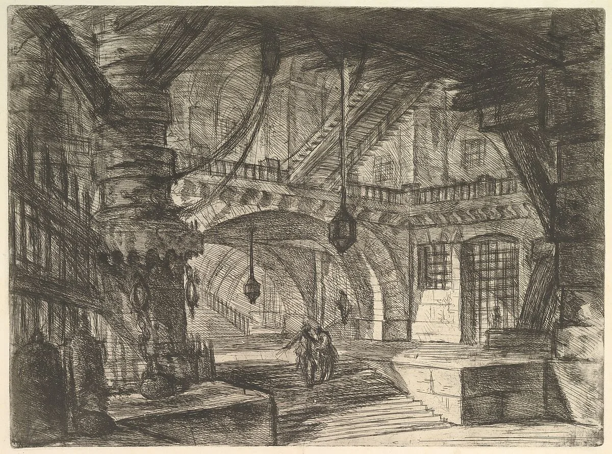 The Pier with Chains, from "Carceri d'invenzione" (Imaginary Prisons) — Giovanni Battista Piranesi|Giovanni Bouchard