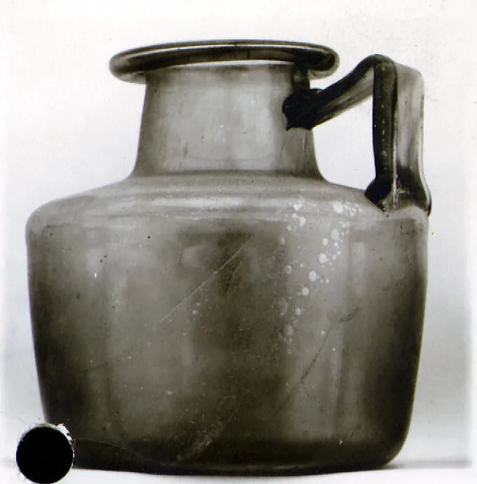 Glass one-handled jug — Unknown