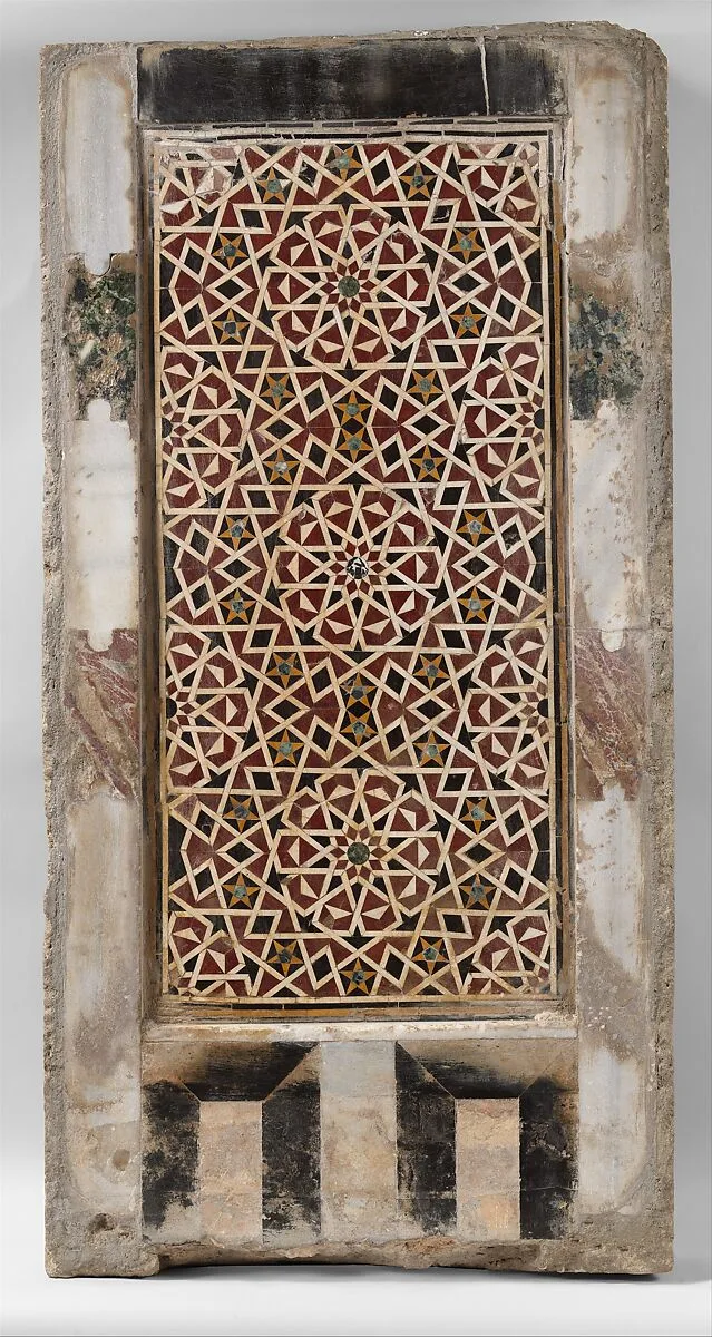 Wall Panel with Geometric Interlace — Unknown