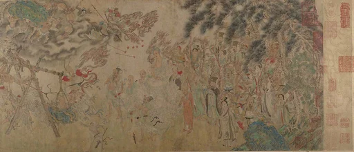明/清 佚名 揭缽圖 卷|Raising the Alms-Bowl