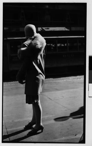 [Woman Wearing Cloche Hat and Stole, New York City]