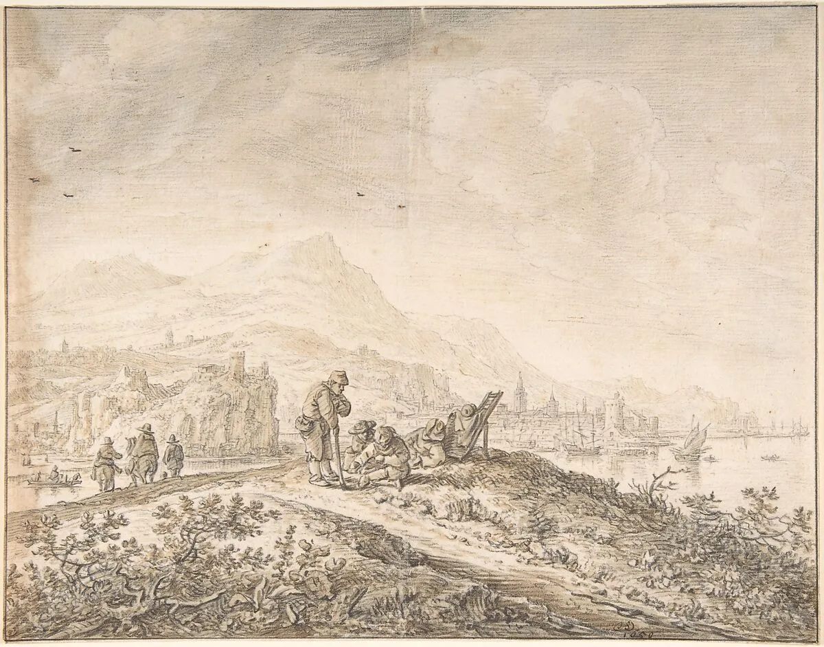 Fantasy Rhine Landscape — Herman Saftleven II